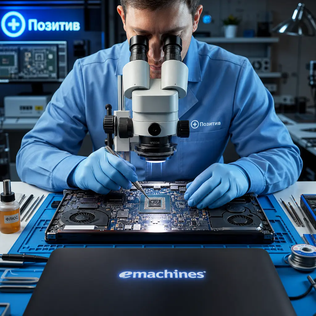 Замена видеокарты ноутбука Emachines в Ижевске