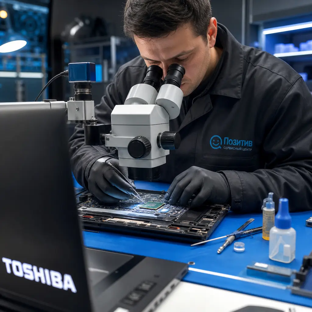 Замена видеокарты ноутбука Toshiba в Ижевске