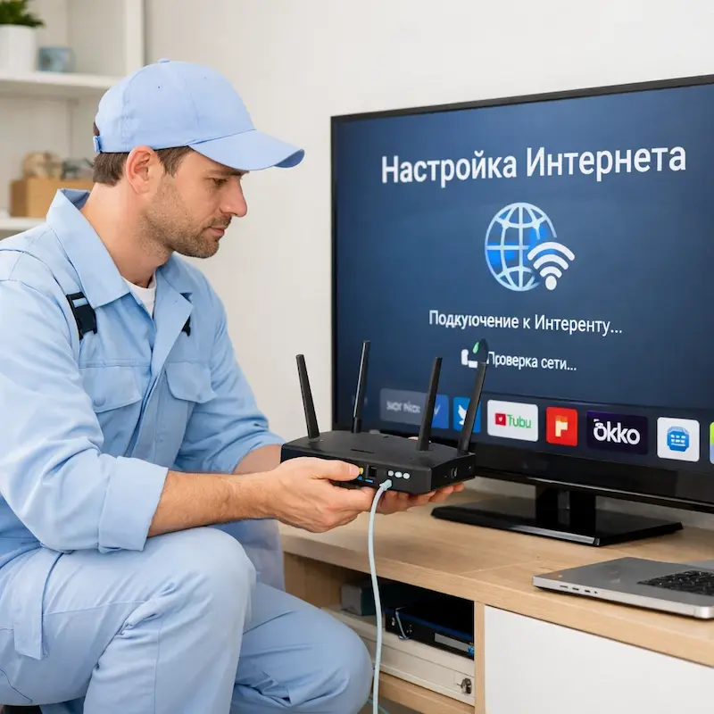 Настройка интернета на телевизоре в Ижевске