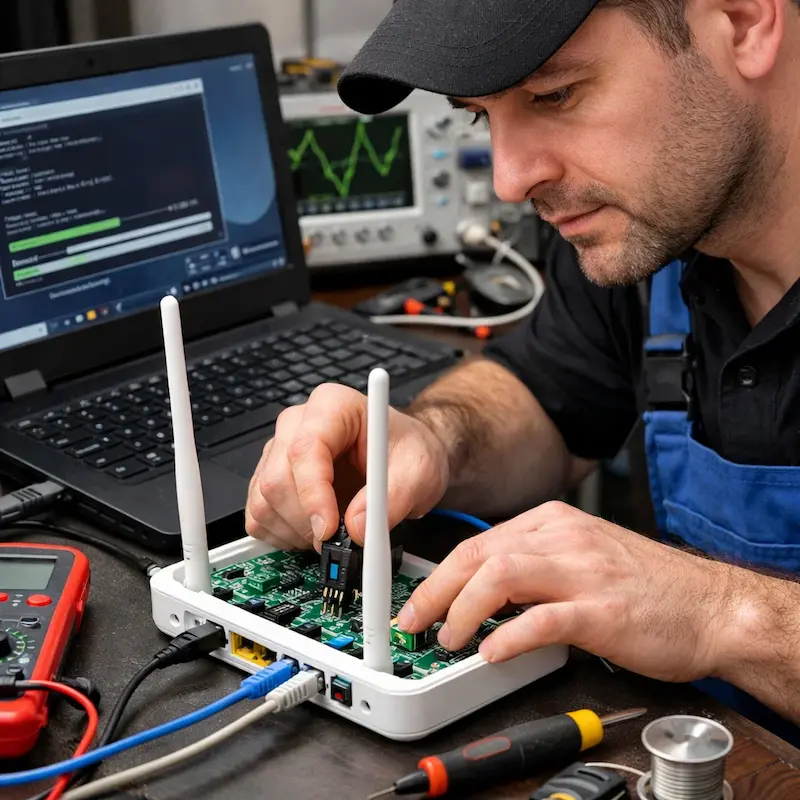 Перепрошивка WiFi роутера в Ижевске